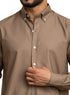 Coffee Oxford Shirt - Khotwh