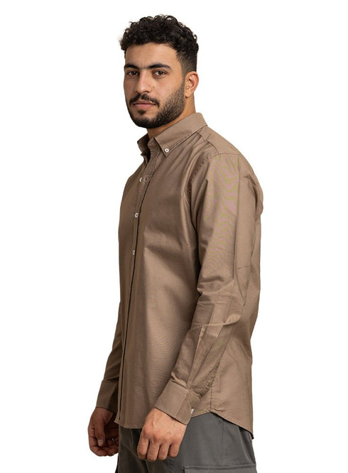 Coffee Oxford Shirt - Khotwh