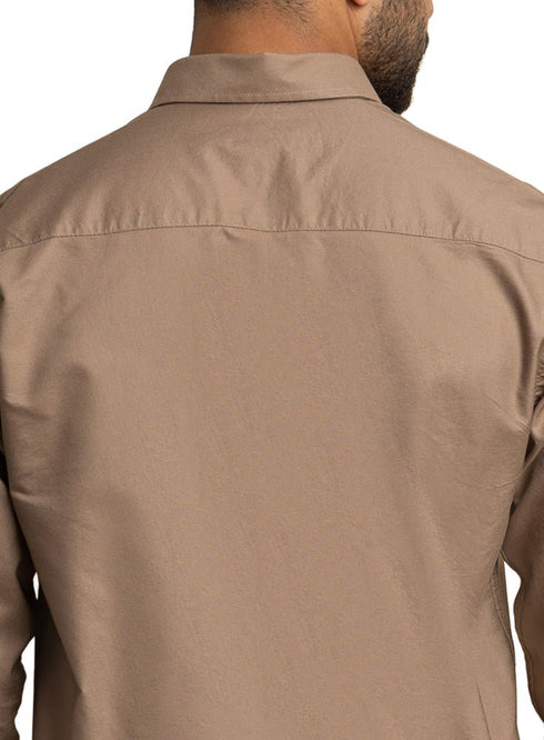 Coffee Oxford Shirt - Khotwh