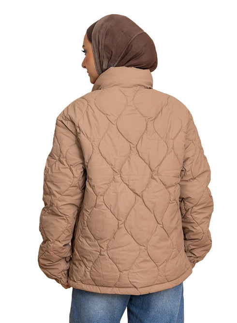 Coffee Puffer Jacket - Khotwh