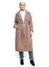 Coffee RD - Long Feather Coat - Khotwh