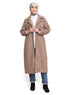 Coffee RD - Long Feather Coat - Khotwh
