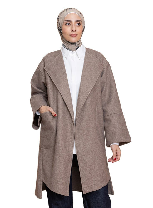 Coffee RD - Over Size Feather Jacket - Khotwh