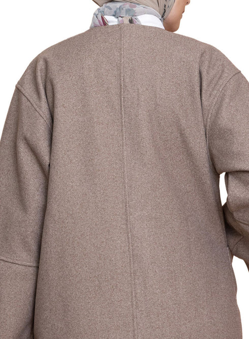 Coffee RD - Over Size Feather Jacket - Khotwh