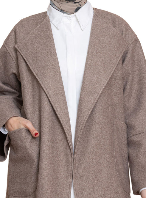 Coffee RD - Over Size Feather Jacket - Khotwh