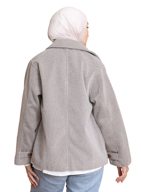 Coffee RD - Short Jacquard Jacket - Khotwh