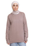 Coffee Round Knit Pullover - Khotwh