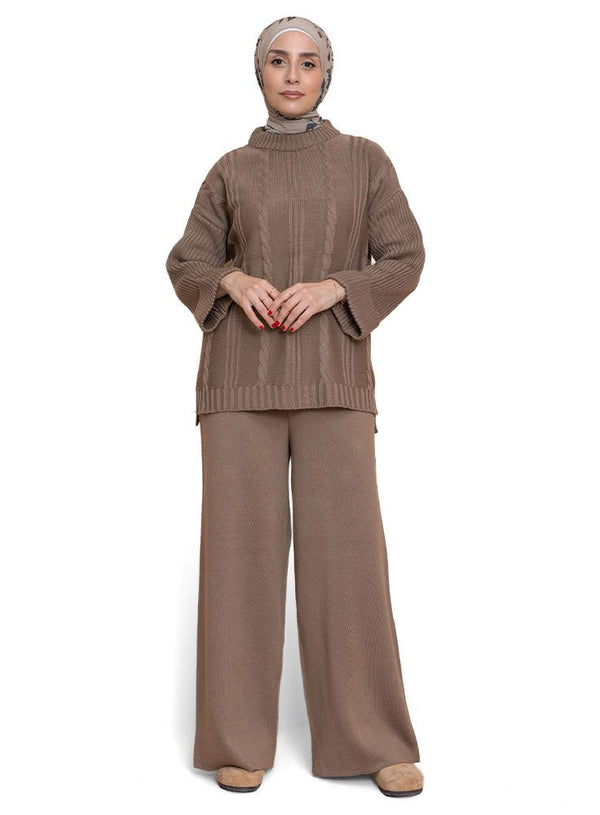 Coffee Upside Sleeve Plexus Suit - Khotwh