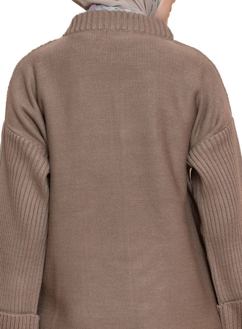 Coffee Upside Sleeve Plexus Suit - Khotwh