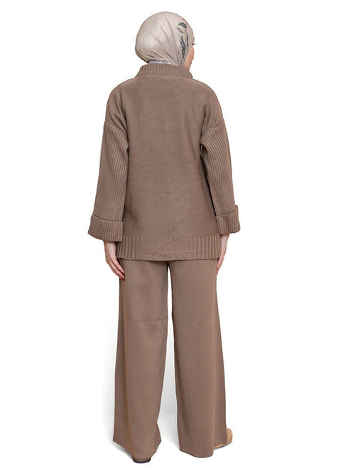 Coffee Upside Sleeve Plexus Suit - Khotwh