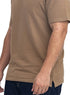 Coffee V-Neck Crunchy-Oversize T-Shirt - Khotwh