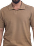 Coffee V-Neck Crunchy-Oversize T-Shirt - Khotwh
