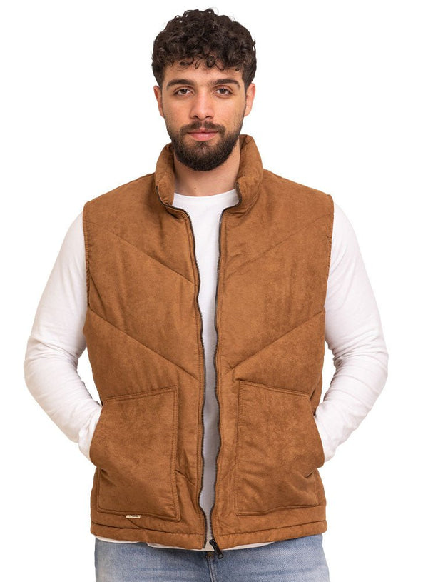 Coffee Velvet Vest - Design 2 - Khotwh