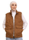 Coffee Velvet Vest - Design 3 - Khotwh