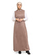 Coffee Winter Sleeveless Dress - Khotwh
