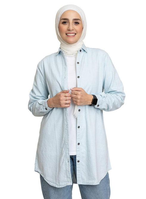 Cool Ice Long Jeans Shirt - Khotwh