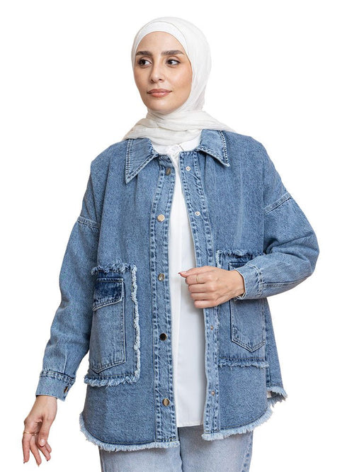 Cool Ice Pocket Jacket Jeans - Khotwh