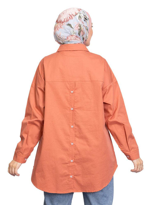 Copper Coin Button - Back Shirt - Khotwh