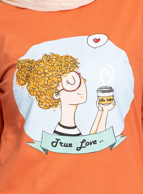 Copper Coin Printed Long - Sleeve Design 30 - Khotwh