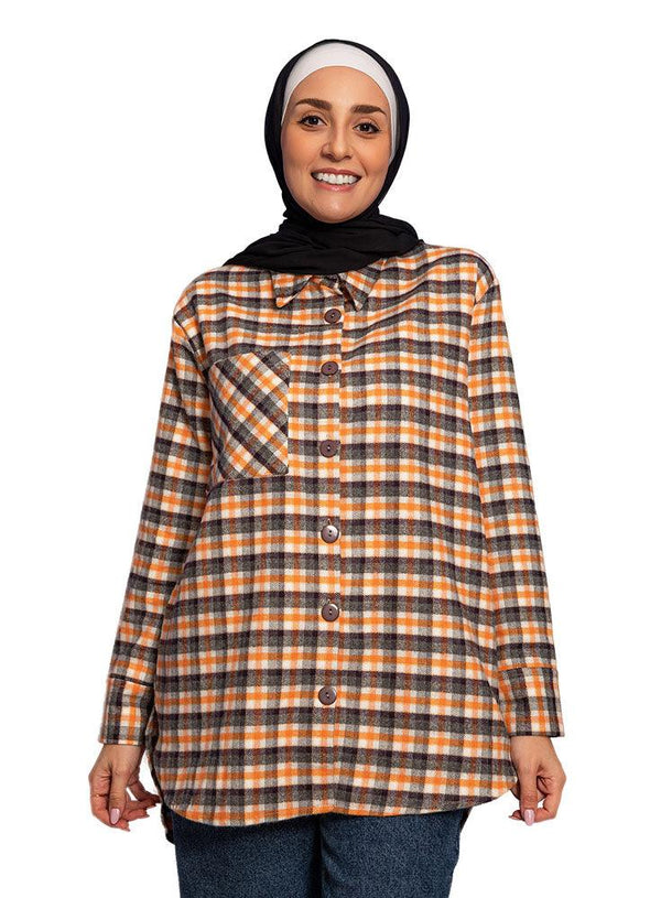 Corinne O.S Checkered Shirt - Khotwh