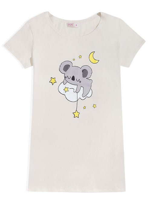Creamy Night Shirt - Design 18 - Khotwh