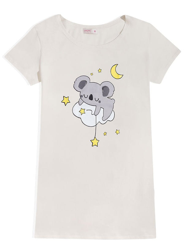 Creamy Night Shirt - Design 18 - Khotwh