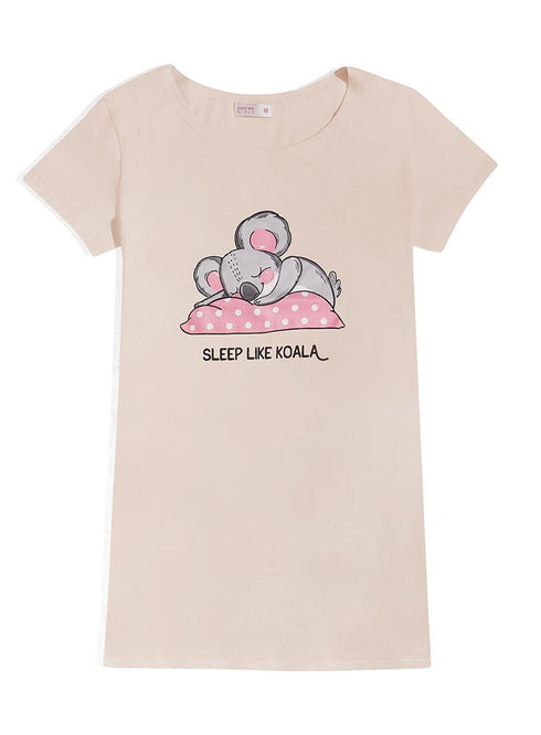 Creamy Night Shirt - Design 24 - Khotwh