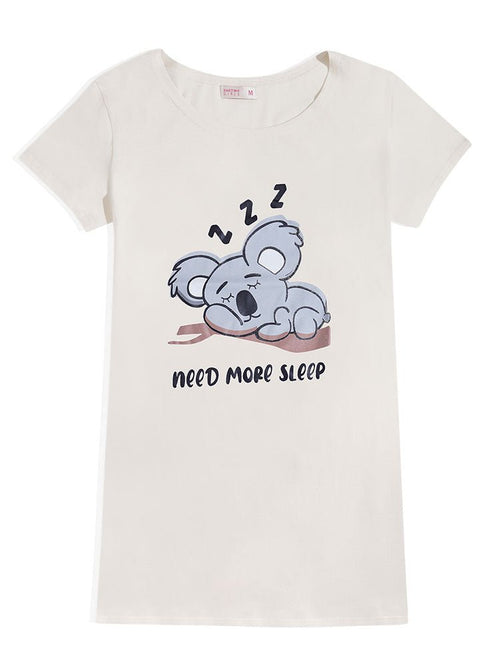 Creamy Night Shirt - Design 30 - Khotwh