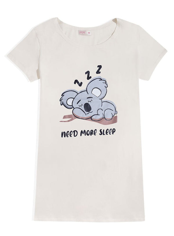 Creamy Night Shirt - Design 30 - Khotwh