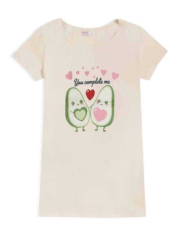 Creamy Night Shirt - Design 33 - Khotwh