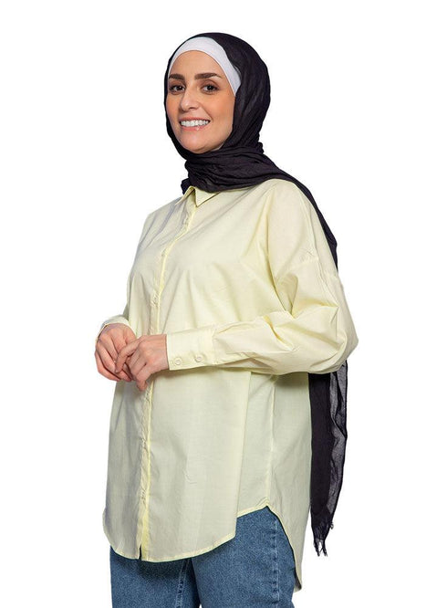 Creamy Over - Size Shirt - Khotwh