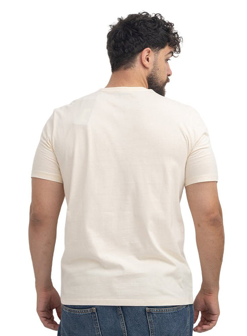 Creamy Relaxed Round T-Shirt - Khotwh