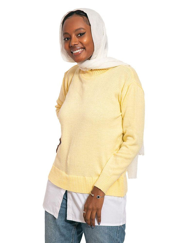 Creamy Shirt pullover - Khotwh