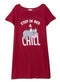 Crimson Night Shirt - Design 10 - Khotwh