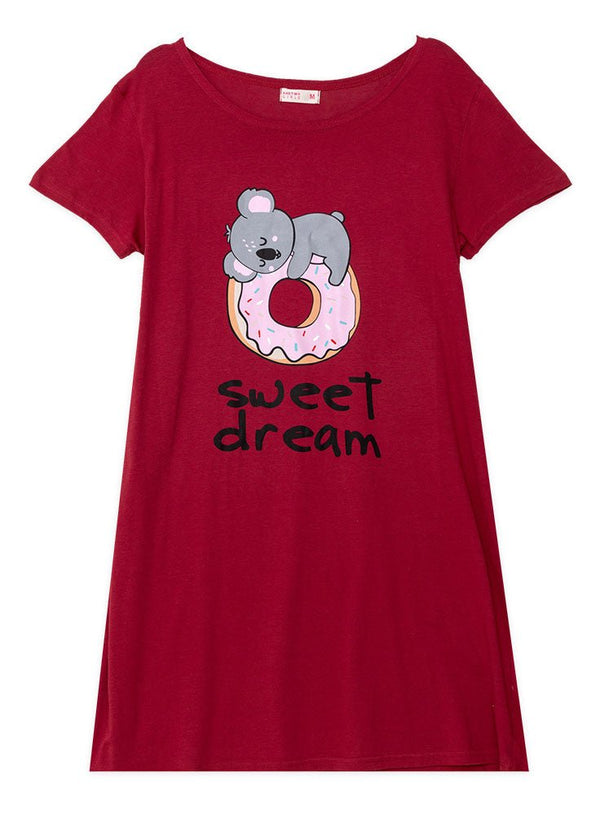 Crimson Night Shirt - Design 14 - Khotwh