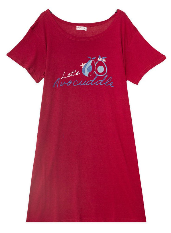 Crimson Night Shirt - Design 7 - Khotwh
