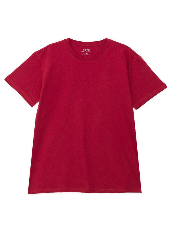 Crimson Over Size Short Sleeve - Khotwh