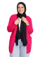 Crimson Pink Basic Pocket Cardigan - Khotwh