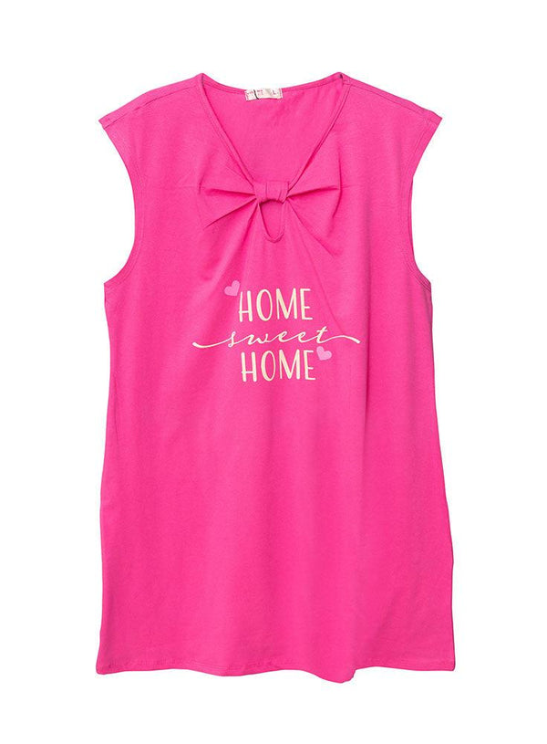 Crimson Pink knot Night Shirt - Design 4 - Khotwh