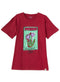 Crimson Printed O.S Short - Sleeve Design 11 - Khotwh