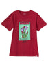 Crimson Printed O.S Short - Sleeve Design 11 - Khotwh