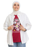 Crimson Printed O.S Short - Sleeve Design 2 - Khotwh