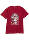 Crimson Printed O.S Short - Sleeve Design 2 - Khotwh