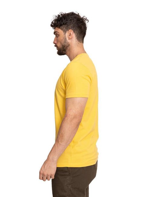 Cyber Yellow B - Round T-shirt - Khotwh