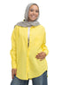 Cyber Yellow Pocket Over Size Linen Shirt - Khotwh