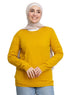 Cyber Yellow Round Knit Pullover - Khotwh