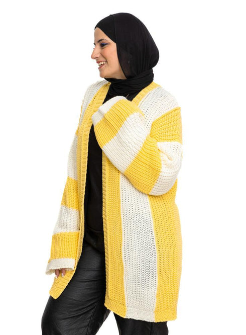 Cyber Yellow S - H Cardigan - Khotwh