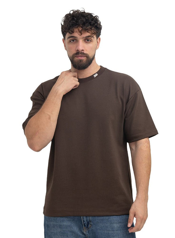 Dark Brown Design 1033 NF-Round T-Shirt - Khotwh