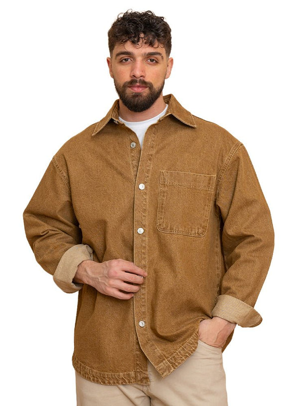 Dark Brown Design 3003 Shirt - Khotwh