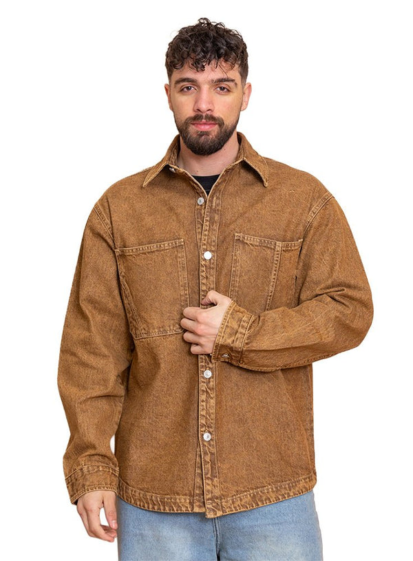 Dark Brown Design 3005 Shirt - Khotwh